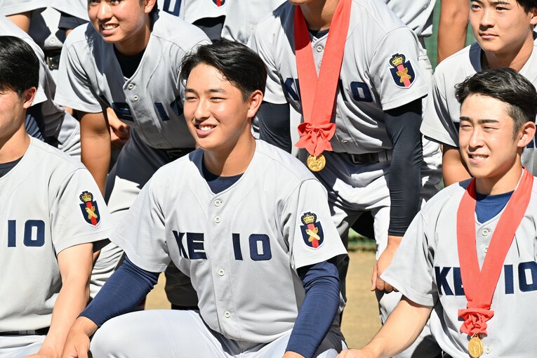 甲子園優勝から高校に戻って…取材対応時の様子　©Naoya Sanuki