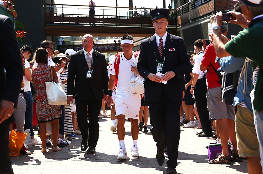 ウィンブルドン初戦辛勝の錦織圭。コートで悪魔になれなかった理由。<Number Web> photograph by Getty Images