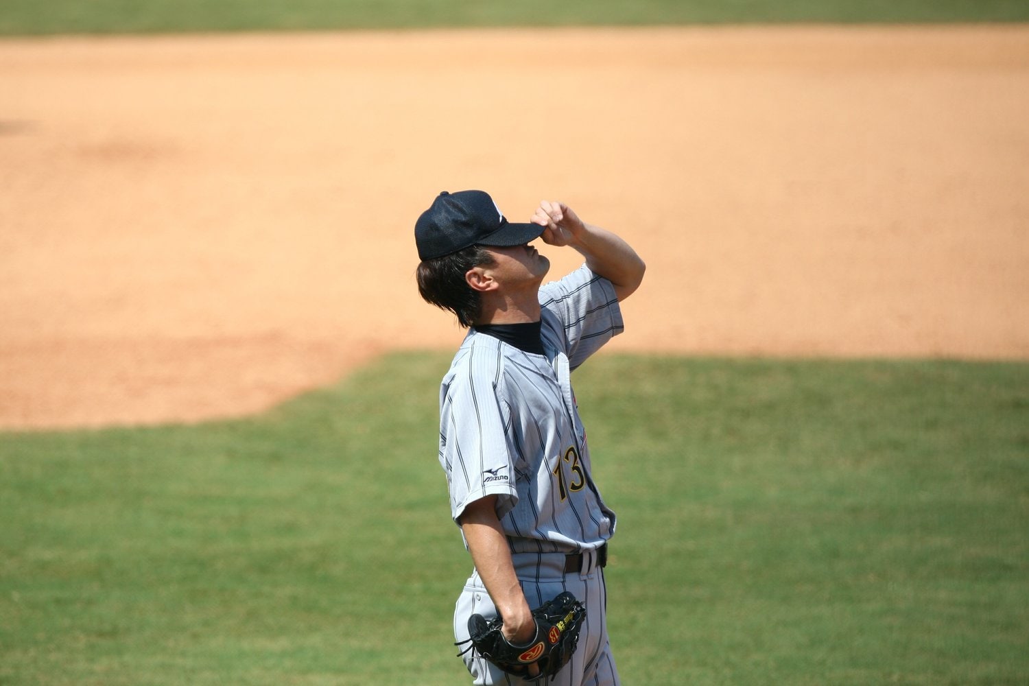 北京五輪準決勝の韓国戦でイ・スンヨプに2ランHRを浴びた岩瀬©JMPA