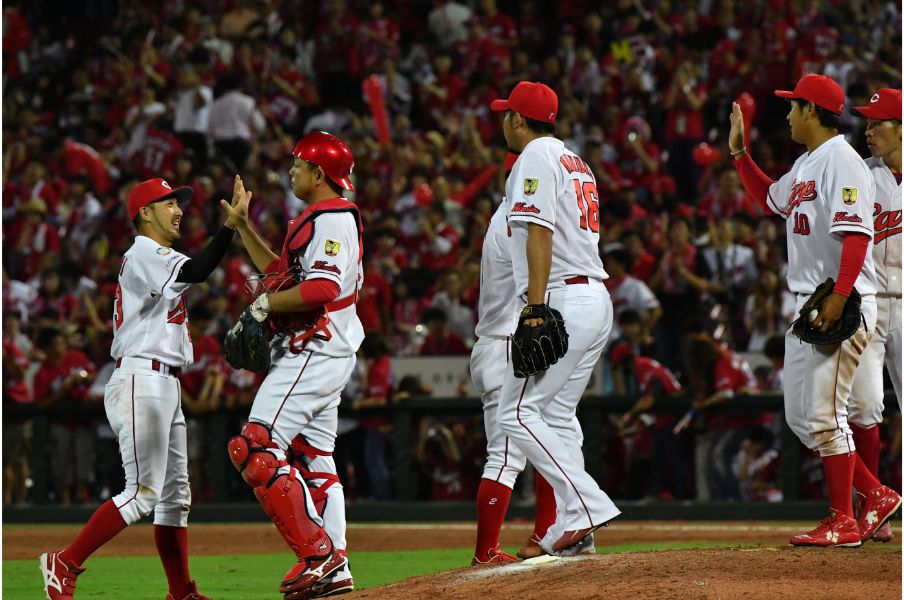 セ3連覇を果たした当時のカープもリリーフ陣が安定していた©Hideki Sugiyama