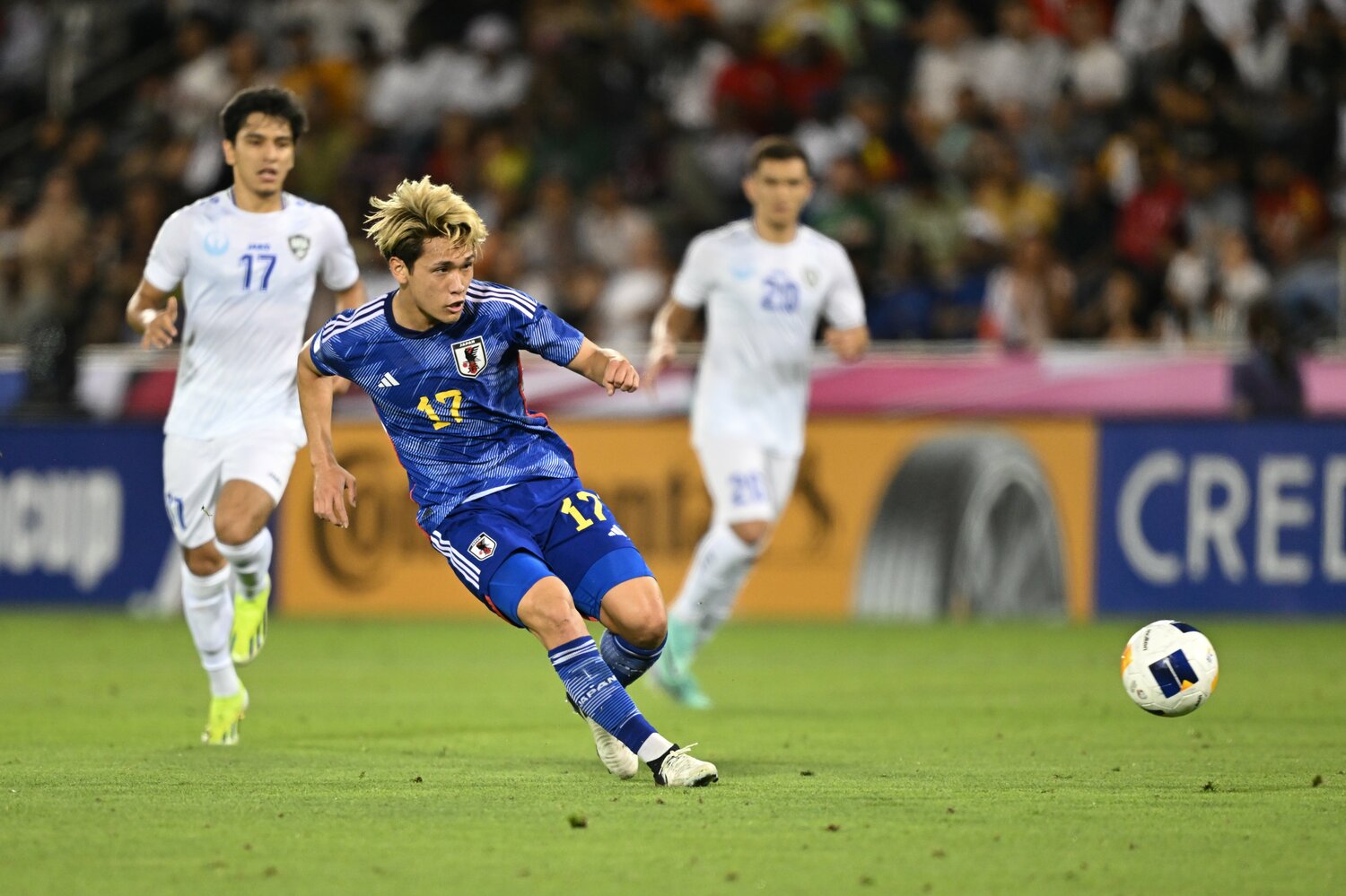 アンダー世代の日本代表で主力を担ってきた21歳の松木玖生 ©Getty Images