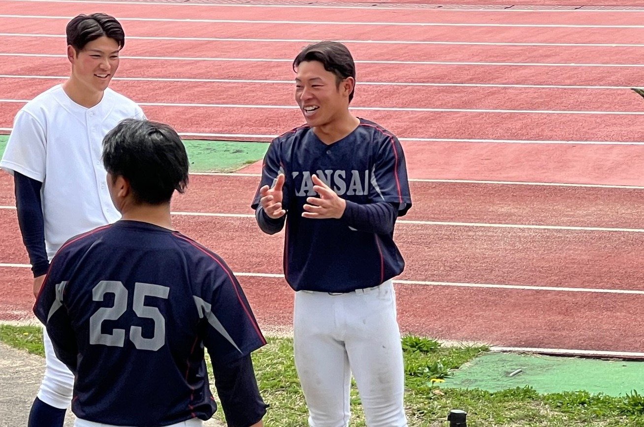 現在は関西の名門・関大野球部の主将を務める藤原 ©Takeshi Shimizu