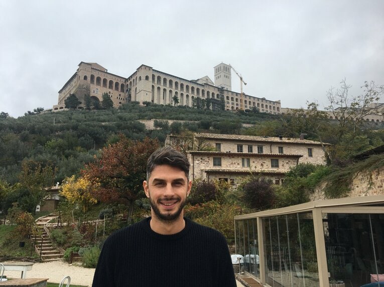 ラノッキアも日本代表の躍進にウキウキ　©Takashi Yuge