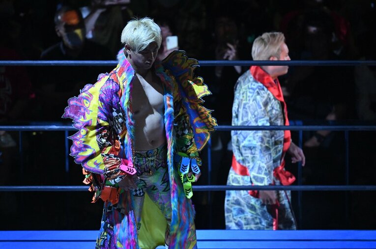 新日本のオカダ・カズチカを強烈に意識するノアの清宮海斗。6月9日に行われたオールスター戦『ALL TOGETHER AGAIN』で再び相まみえた ／ photograph by Masashi Hara