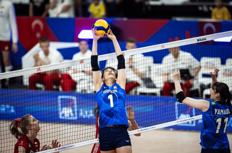 岩崎こよみ（VNLポーランド戦）©︎Volleyball World