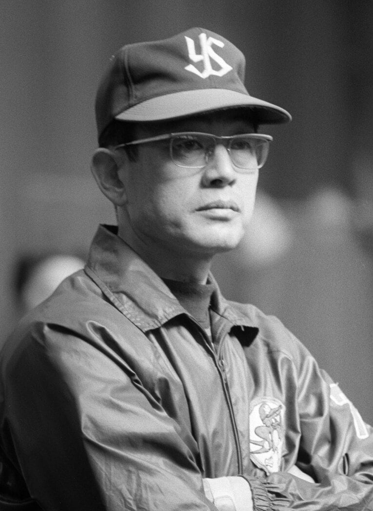 「笑わない監督」だったヤクルト時代の広岡達朗　©KYODO