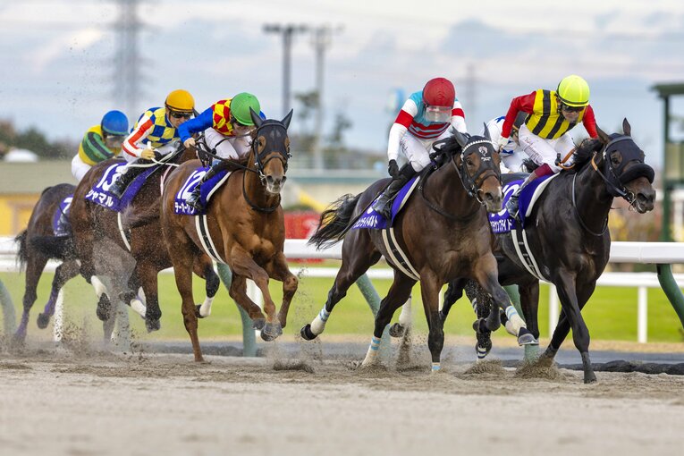 人馬ともにGI初制覇となったジュンライトボルトと石川裕紀人　©Photostud