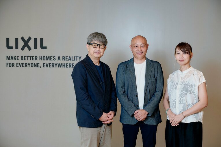 LIXILでスポンサーシップによるマーケティングを担当する（左から）大矢尚史、児玉大輔、庭野洋美　©Yuki Suenaga