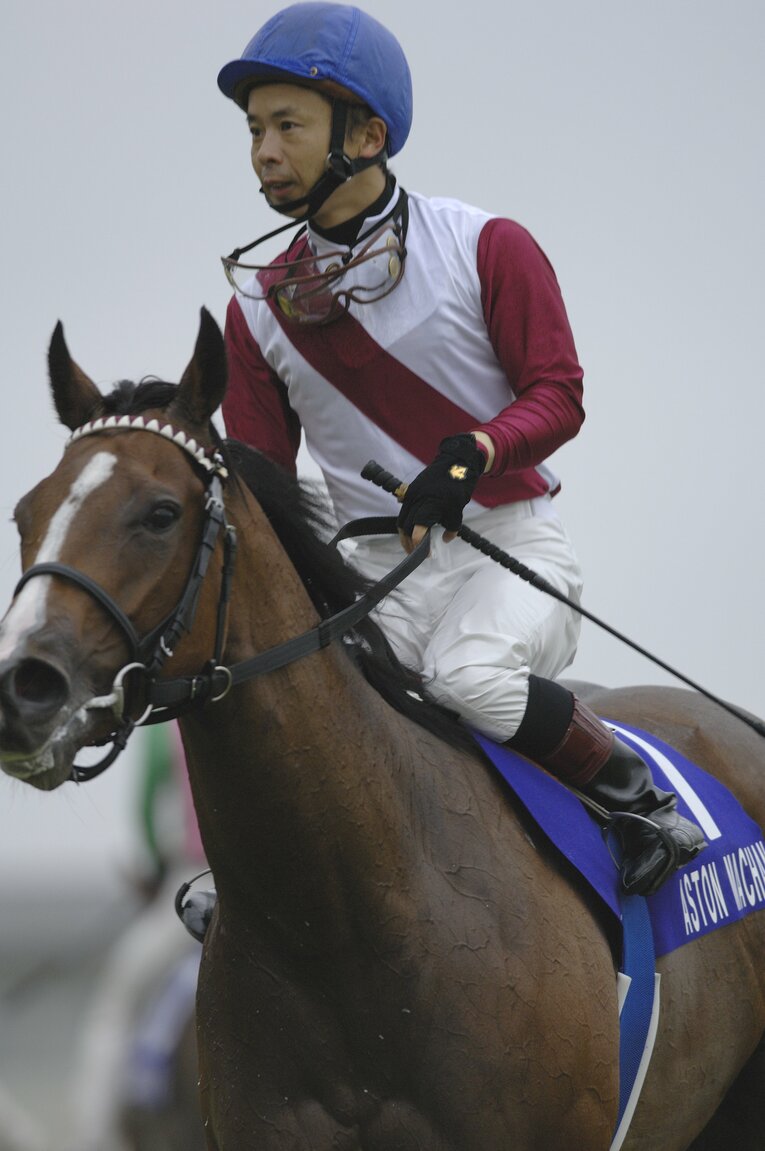 2007年スプリンターズSのアストンマーチャンに騎乗し、GI初勝利に導いた中舘　©Keiji Ishikawa