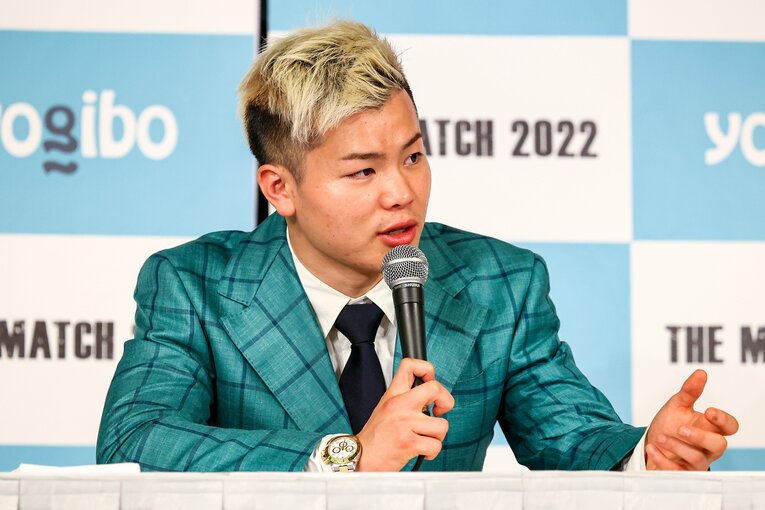 那須川天心の一夜明け会見　©THE MATCH 2022/Susumu Nagao