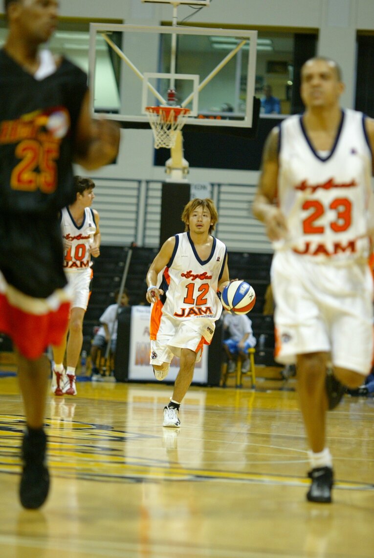 ロングビーチ・ジャム・アルビレックス時代の田臥勇太（2003年）©︎Koji Asakura