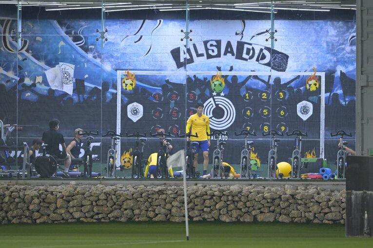 スペイン戦前日の練習　©Koki Nagahama／JMPA