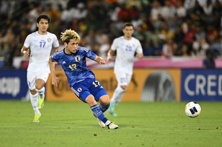 アンダー世代の日本代表で主力を担ってきた21歳の松木玖生　©Getty Images