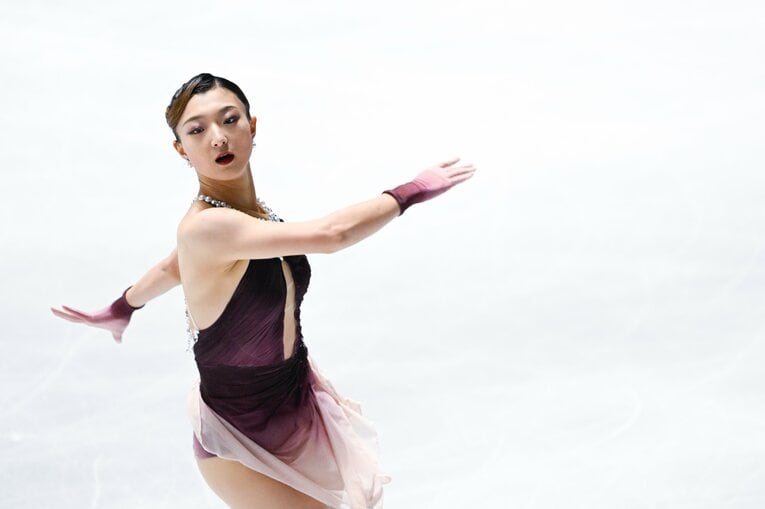 自身最後の全日本選手権で圧巻の演技を見せた坂本花織【スワイプするとそのほかの写真もご覧になれます】　©Asami Enomoto