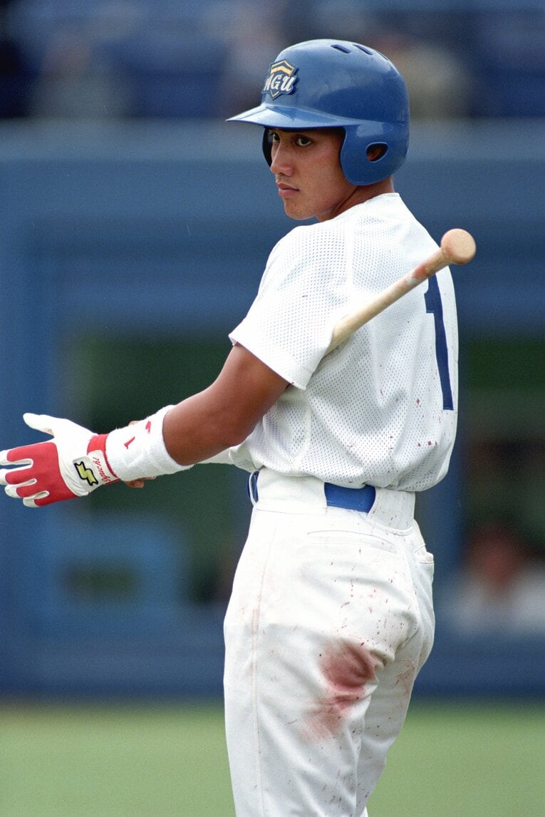 青山学院時代の井口資仁（1996年）　©Takao Yamada