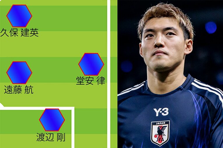 ウイングバックの概念を変えるプレーを見せる堂安律。ガーナ戦もスタメンとみられる ／ photograph by Kiichi Matsumoto