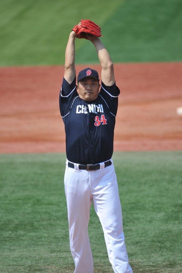 ワインドアップのフォームも特徴的だった山本昌　©Hideki Sugiyama