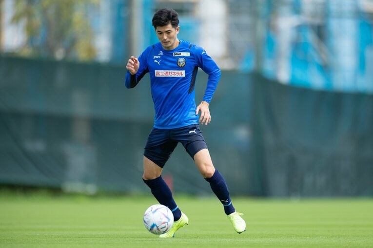 川崎フロンターレでの練習風景　©KAWASAKI FRONTALE