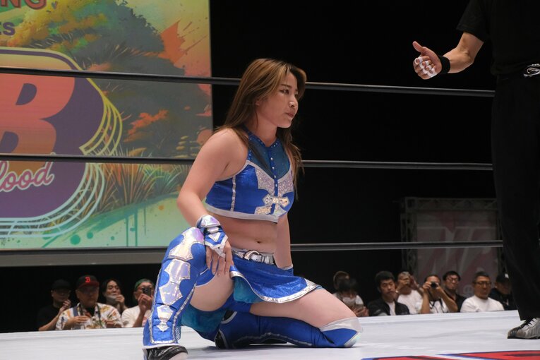 スターダムの大学生レスラー・妃南　©Norihiro Hashimoto