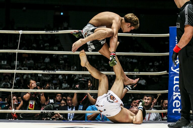 2018年9月30日、『RIZIN.13』のカルシャガ・ダウトベック戦　©RIZIN FF Susumu Nagao