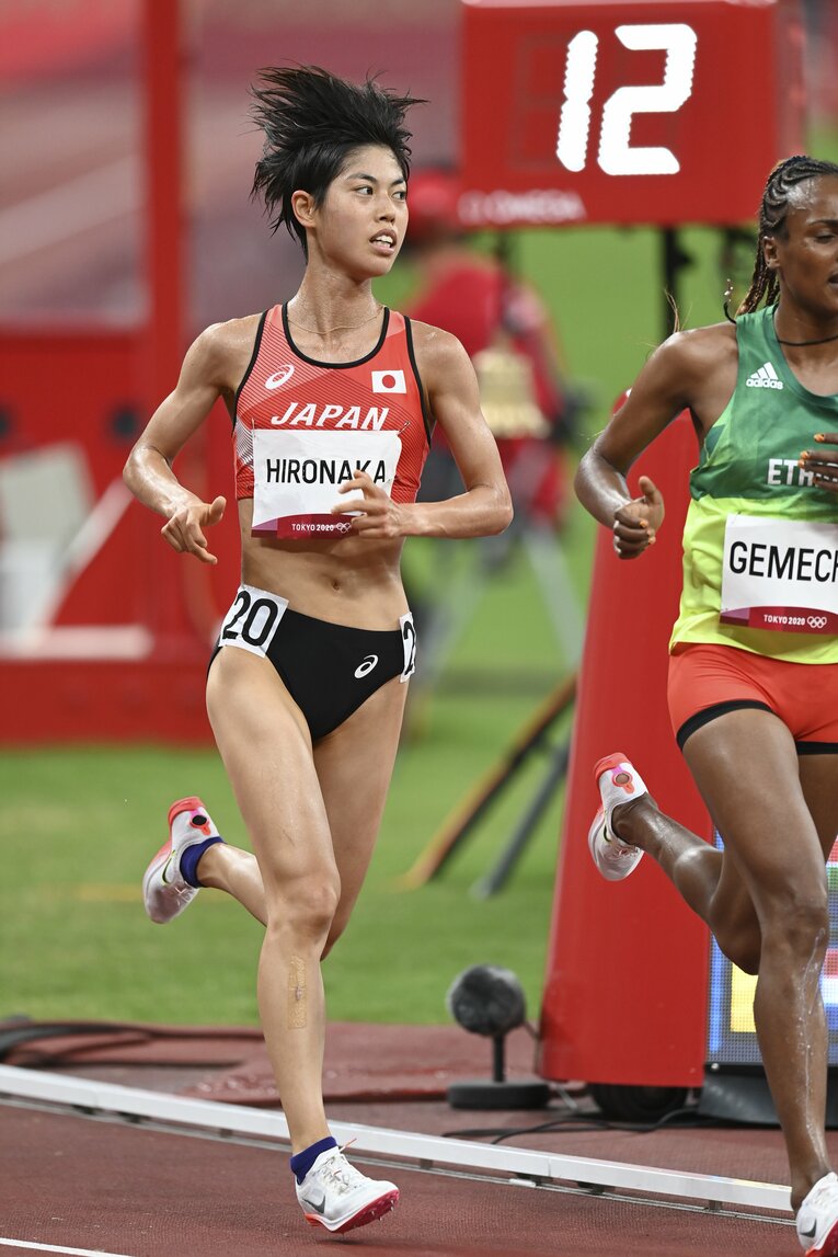 【東京五輪】1万ｍで7位に入り、日本勢25年ぶりの五輪入賞を果たした廣中　©JMPA