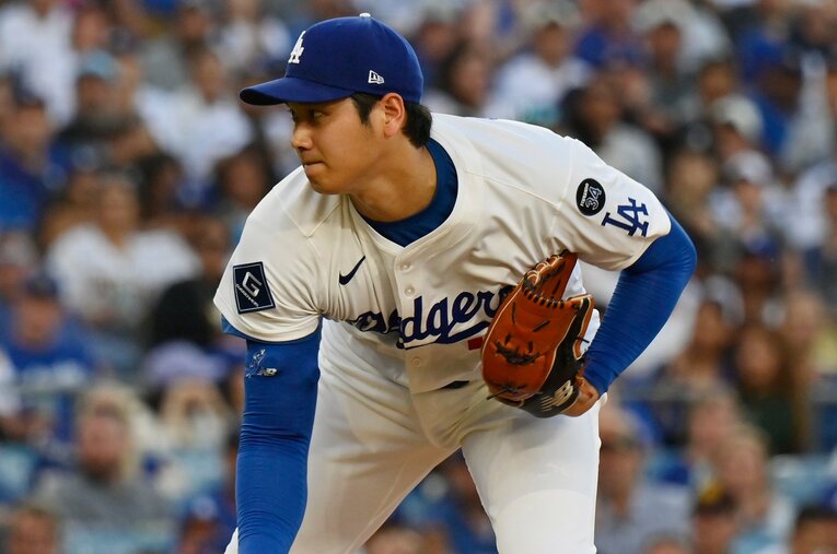 現地6月16日、じつに663日ぶりの登板となった投手・大谷翔平 ／ photograph by AFLO