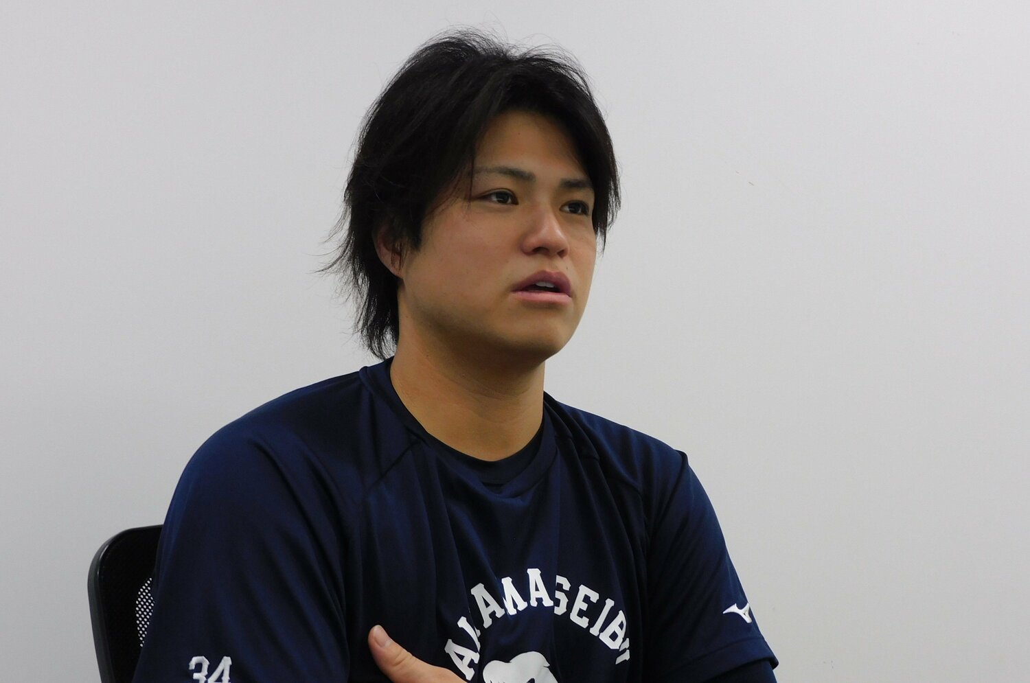 朗らかな右腕はブルペン陣のリーダー格だ　©Number Web