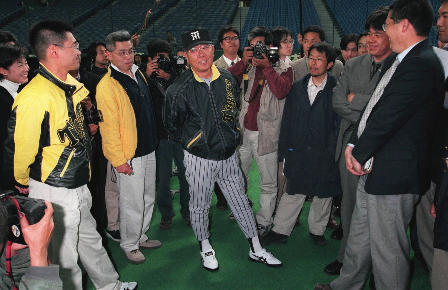 阪神監督時代、就任1年目の野村克也　©JIJI PRESS