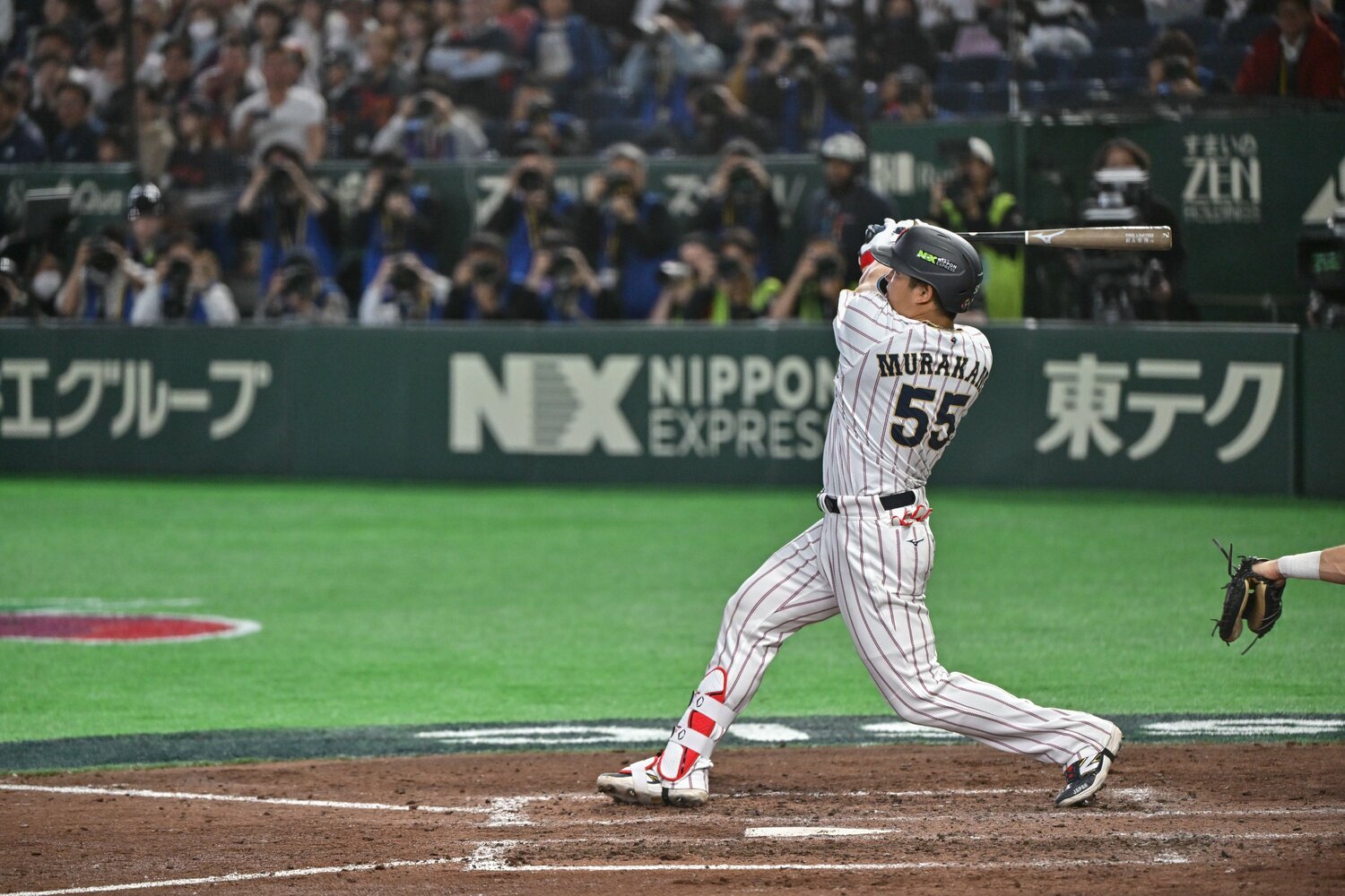 WBC2026のチェコ戦で満塁本塁打を放った村上宗隆 ©️Nanae Suzuki
