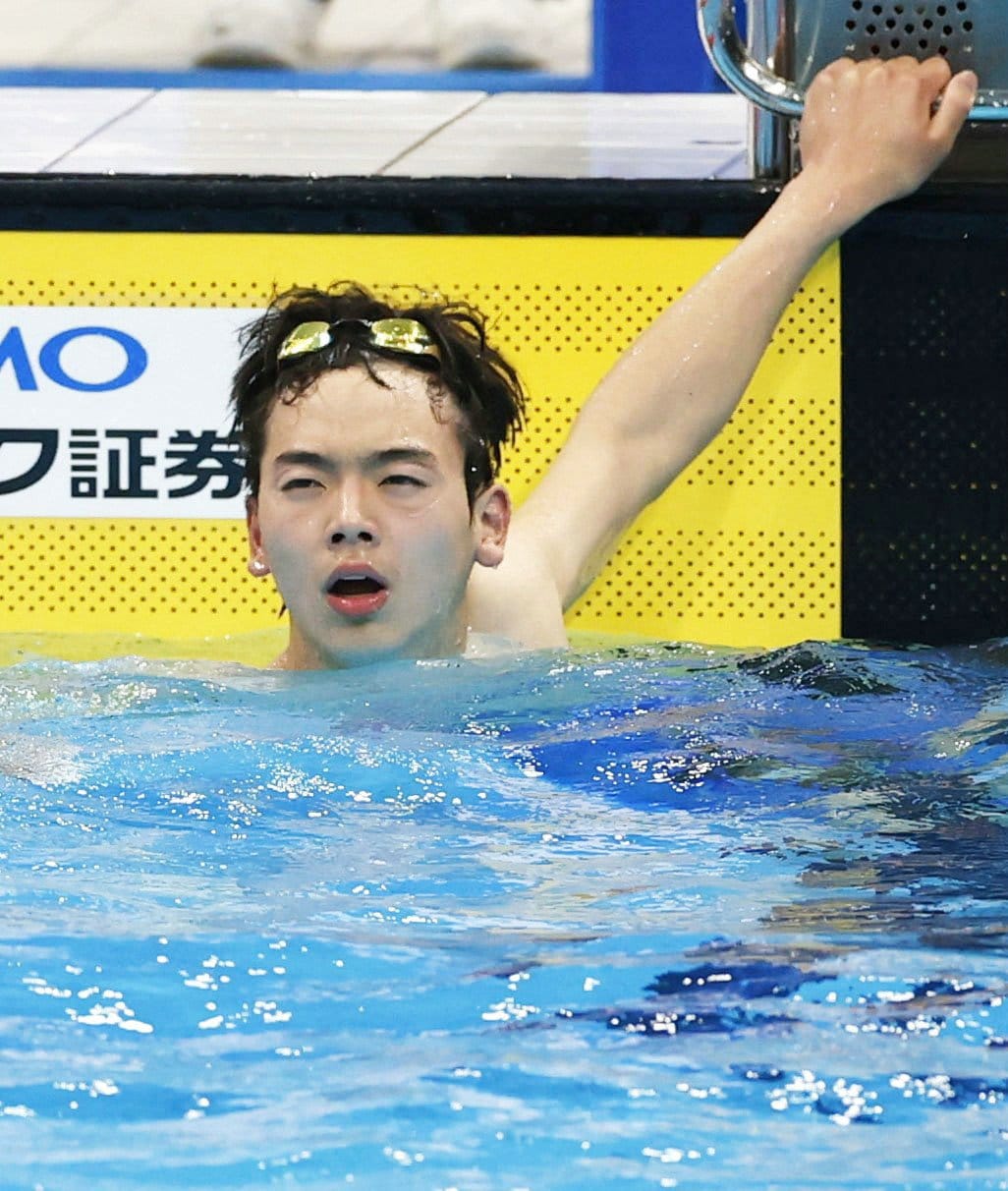 2年前には高校1年生ながら日本選手権にも出場した　©︎JIJI PRESS