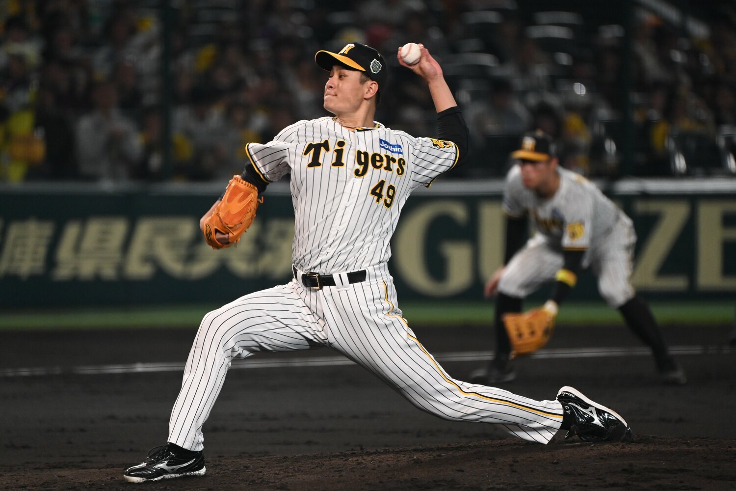 日本シリーズでも本拠地・甲子園での第5戦で先発した大竹　©︎Naoya Sanuki