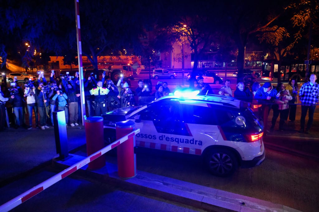 アウベスを連行したパトカー　©Getty Images