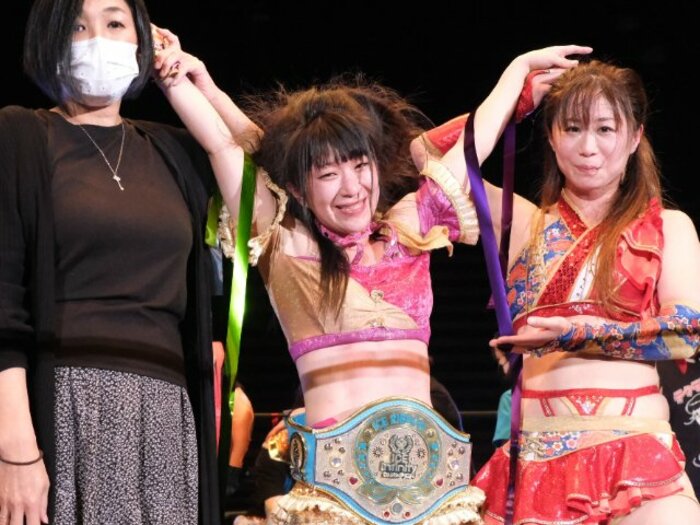 「覚悟が決まりました」春輝つくしが“メチャクチャにやり散らかし”てアイスリボンのトップに　8度目挑戦でベルトを巻けた理由とは？＜Number Web＞ photograph by Norihiro Hashimoto