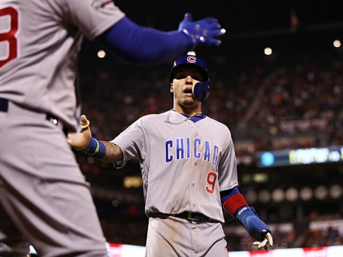 本命カブスと忍者バエス。「マトリックスのよう」な新スター。＜Number Web＞ photograph by Getty Images