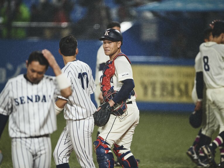 主将としてチームを牽引した福永奨捕手。オリックス3位でドラフト指名を受けた　©︎Yuki Suenaga