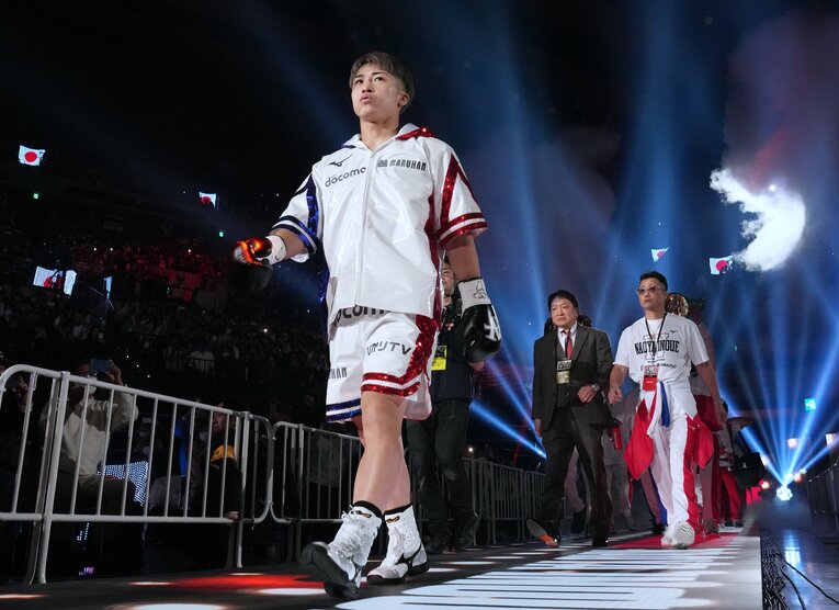 井上尚弥の入場シーン　©Naoki Fukuda