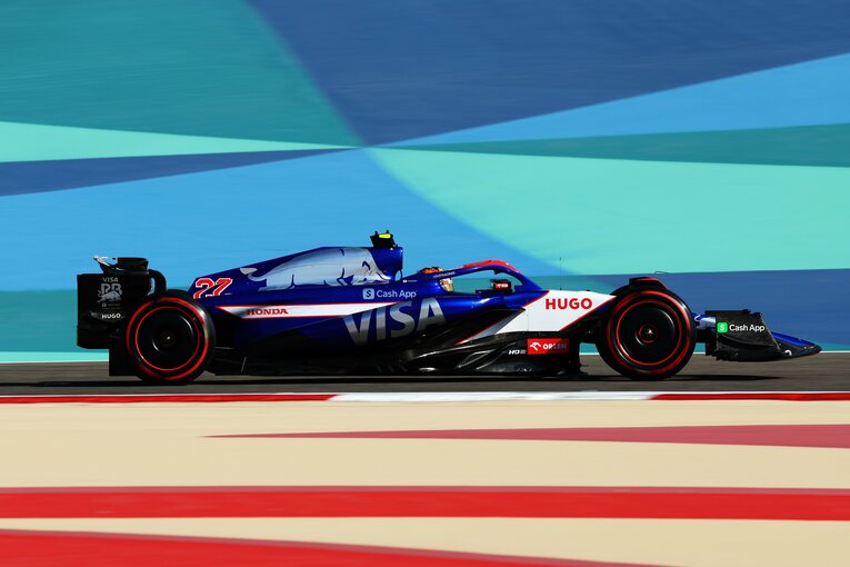 角田裕毅が走らせる、ビザ・キャッシュアップRBの2024年の新車VCARB 01　©Getty Images / Red Bull Content Pool