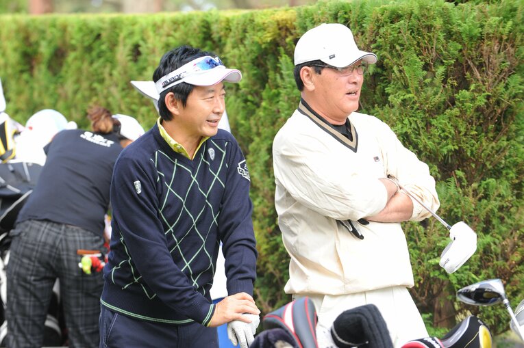 山本浩二と石田純一　©Shigeru Tanaka