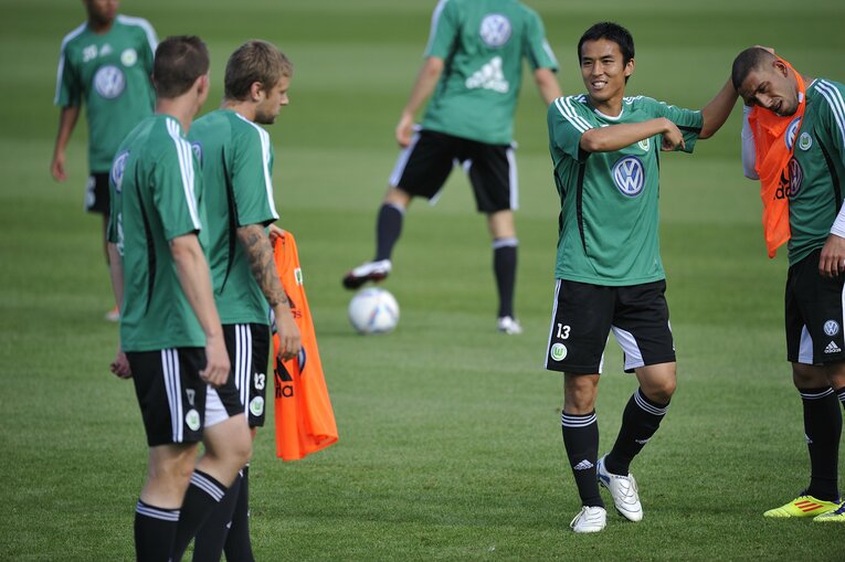 2011年、ボルフスブルク時代の長谷部　©Takuya Sugiyama