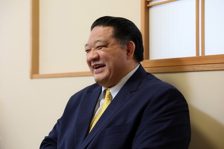 元大関・魁皇の浅香山親方　©Shigeki Yamamoto