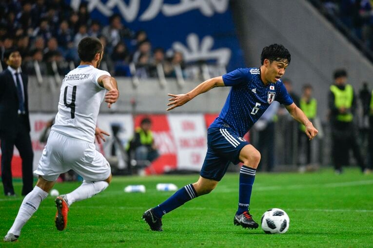 2018年ウルグアイ戦　©︎Takuya Sugiyama／JMPA