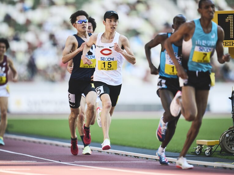 5000mで3位に入った中野翔太　©️Yuki Suenaga