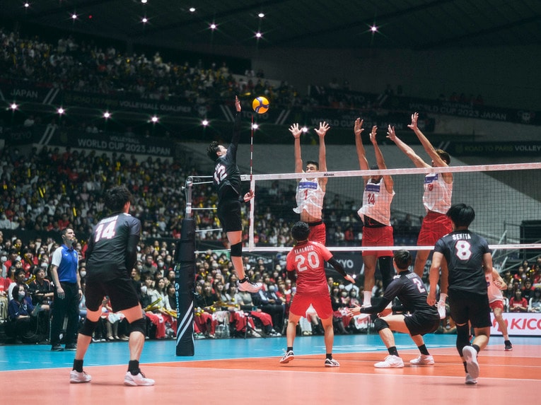 高橋藍（パリ五輪予選トルコ戦）©︎Yuki Suenaga