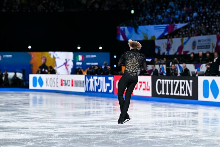 GPファイナルで圧巻の優勝を果たしたイリア・マリニン　©Asami Enomoto