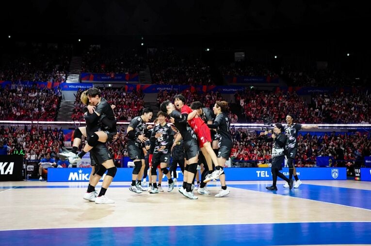 VNLカナダ戦　©Volleyball World