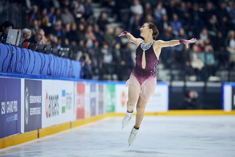 別次元のスケーティングを見せた坂本のフリー　©Getty Images