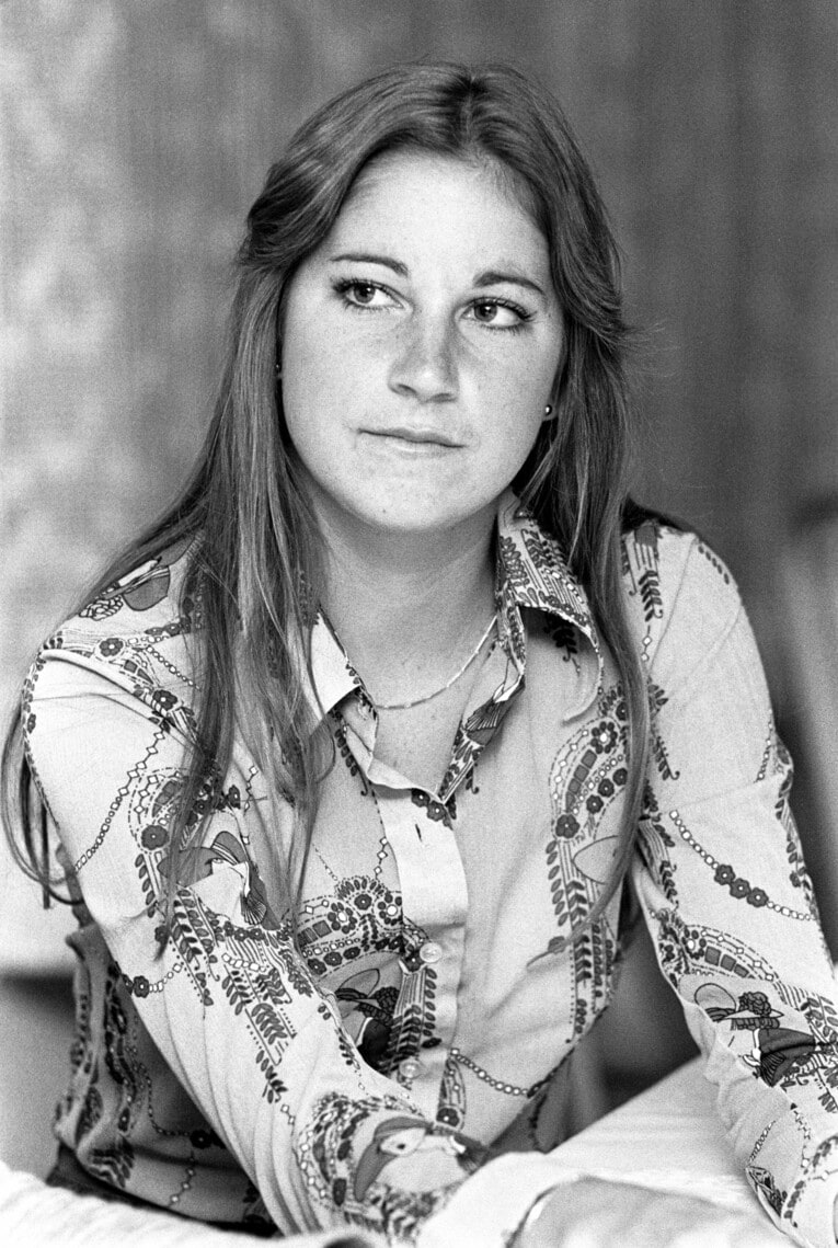 1974年のクリス・エバート。この年全仏でグランドスラム初優勝。「アイス・ドール」の異名をとった　©Mikihisa Ando