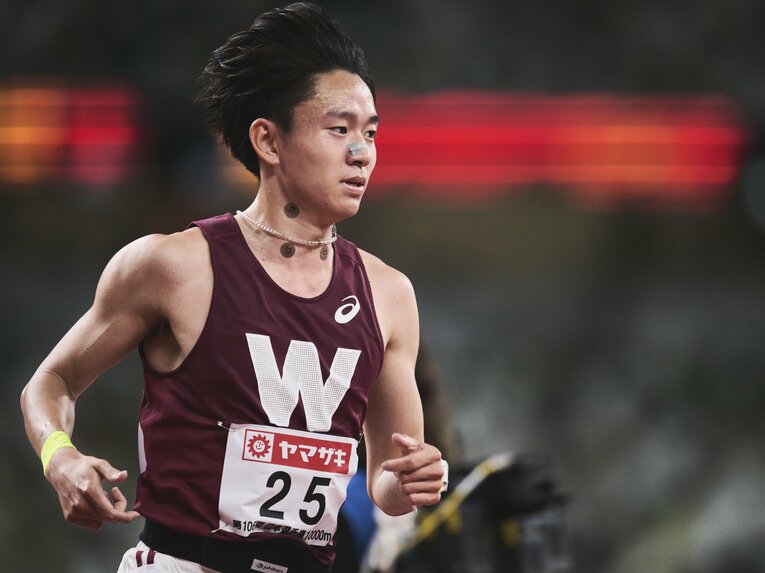 5月7日の日本選手権にはうまくピークを合わせられなかった井川。関東インカレでは２位と奮闘するも、悔しさを口にした　©Yuki Suenaga