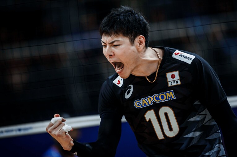 高橋健太郎（VNLキューバ戦）©︎Volleyball World