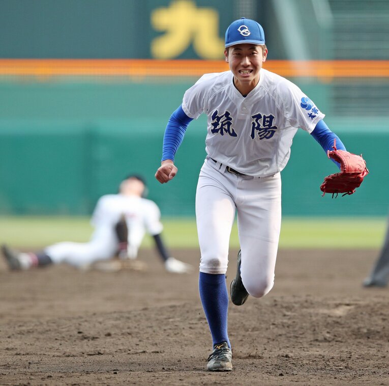 大学生編【3】西舘昂汰投手の筑陽学園高時代。2019年のセンバツで　©JIJI PRESS